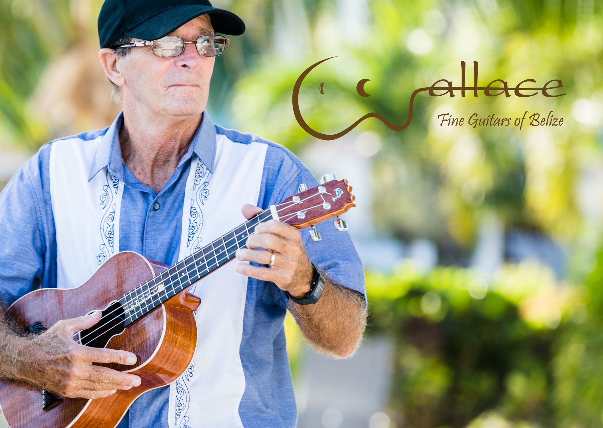 Dale Wallace Sr Playing his custom made Ukele on a destination wedding in San Pedro, Belize